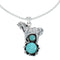 Navajo Italian Sterling Silver Chain Necklace And Pendant Set X11362